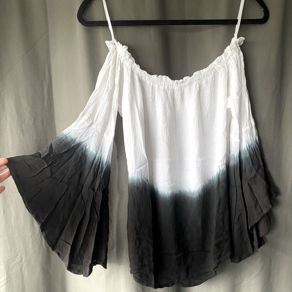 NWOT Off-Shoulder Bell Sleeve Top